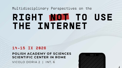 International Conference in Rome to Explore the Right Not to Use the Internet